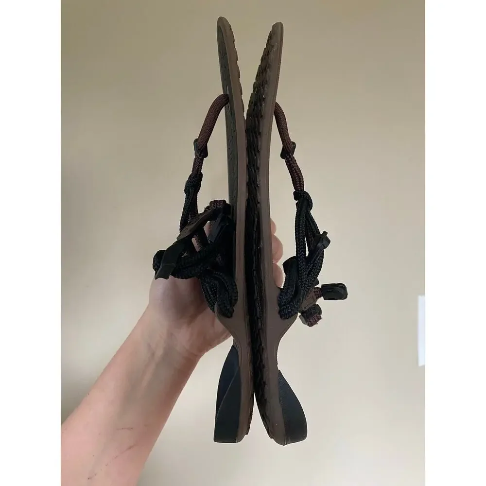 Xero Shoes Amuri Venture Sandals Mens 8 Womens 9 Barefoot Minimalist Black Brown